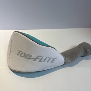 Top‎ Flight Driver Head Cover Carolina Blue, Gray, White Excellent Pre-Owned